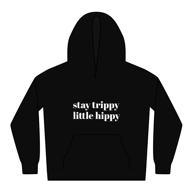 Stay Trippy Little Hippy Toddler Relaxed Fit Hoodie Printify