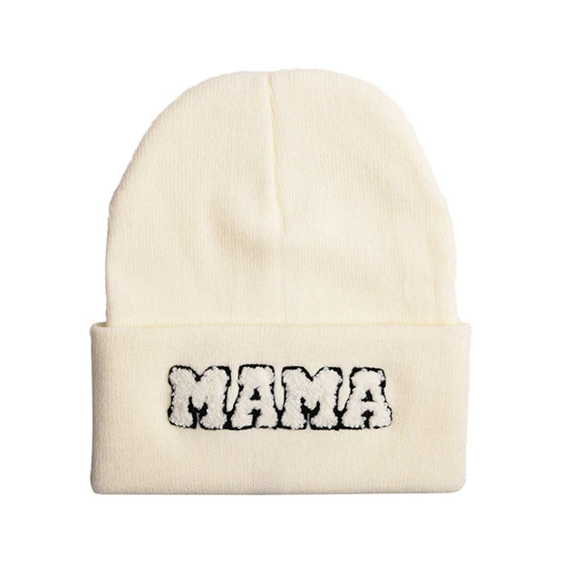 Mama Beanie | Trendy Ladies Cotton Knit Beanie Baby Vibes & Co.