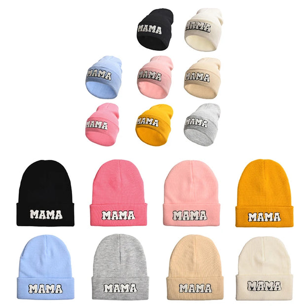 Mama Beanie | Trendy Ladies Cotton Knit Beanie Baby Vibes & Co.