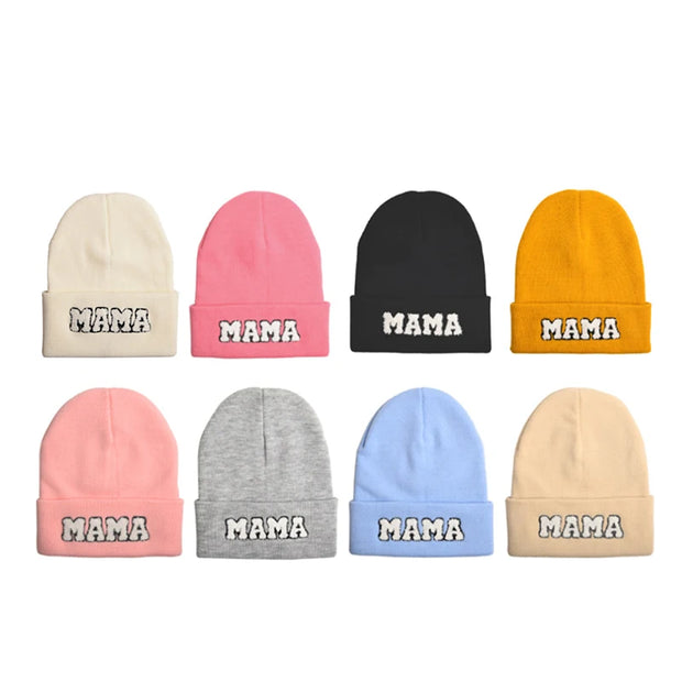 Mama Beanie | Trendy Ladies Cotton Knit Beanie Baby Vibes & Co.